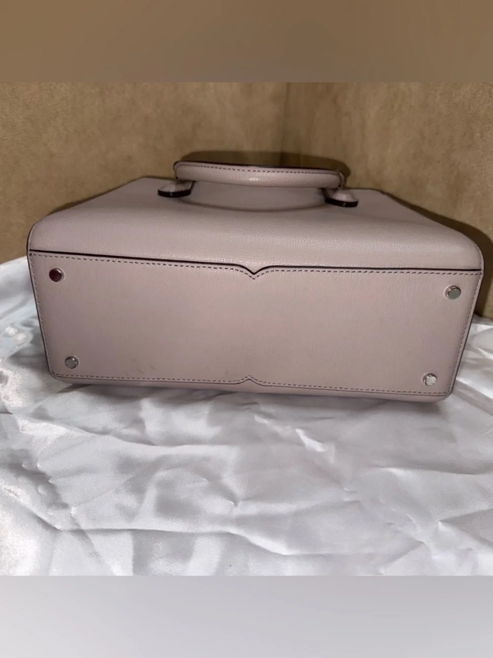 Kate Spade New York Pebbled Leather Top Handle Satchel Structured Bag